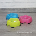 Candy Color Water and Food Plastic Dog Bowl